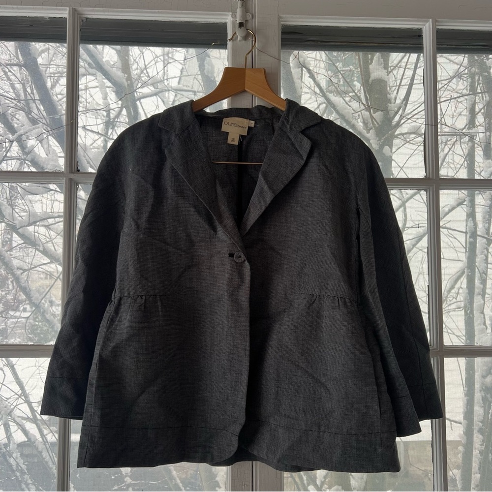 Elegant Dark Gray Blazer
